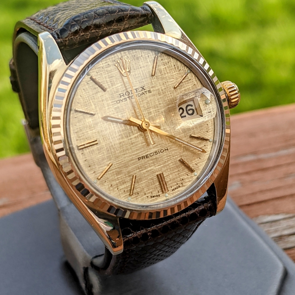 Rolex 6694 Precision Oysterdate Gold Capped